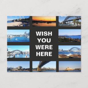 Bewerkbare tekst - Sydney Australië multi-foto Briefkaart