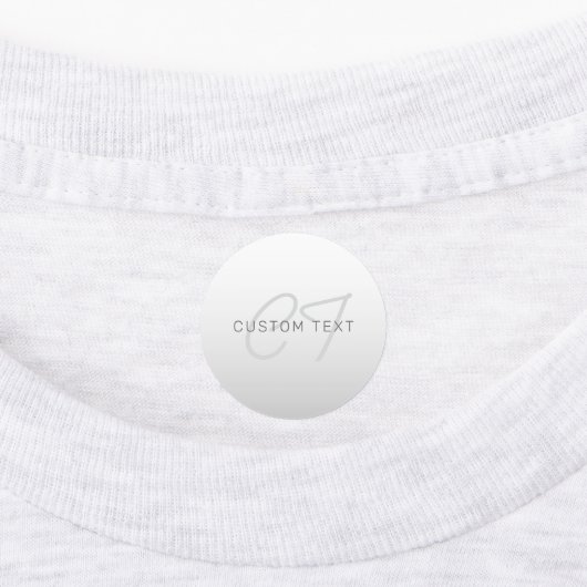 Bewerkbare tekst voor bedrijfsnaam Groet | Iron-on Labels (Aangebracht)