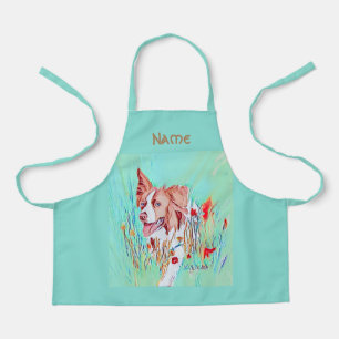 Bewerkbare tekstrand Collie Apron Schort