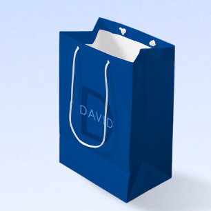 Bewerkbare tekstsjabloon voor gegraveerde naam enz medium cadeauzakje
