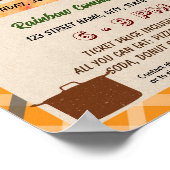 Bewerkbare Thanksgiving potluck flyer Poster (Hoek)