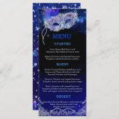 Bewerkbare thema's voor Masquerade Party Menu kaar (Voorkant / Achterkant)