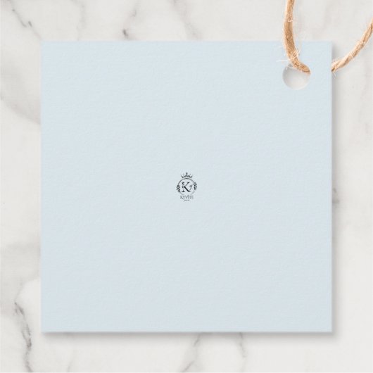 Bewerkbare Train Squared Dank u Label (Achterkant)