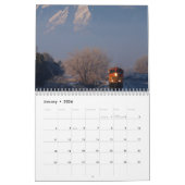 Bewerkbare treinen kalender (Jan 2026)