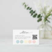 Bewerkbare Trouwkleding Dress Code Kaart met QR (Staand voorkant)