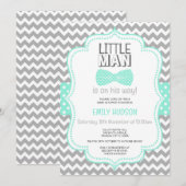 Bewerkbare uitnodiging kleine man (Voorkant / Achterkant)