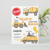 Bewerkbare Uitnodiging voor geboortedatum van de b (Staand voorkant)