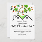 Bewerkbare Uitnodiging Voor Huis Opwarmingsfeest,  (Voorkant)