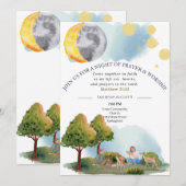 Bewerkbare uitnodiging voor Night of Prayer & Wors (Voorkant / Achterkant)