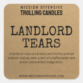 Bewerkbare verhuurder Humor Candle Labels (Voorkant)