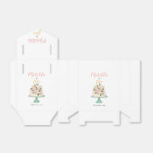 bewerkbare verjaardagstaart bedankdoosjes (Uitgevouwen)