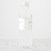 bewerkbare verjaardagstaart waterfles etiket (Achterkant)