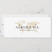 Bewerkbare Vietnam Plane Boarding Pass Kaart (Achterkant)