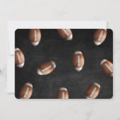 Bewerkbare voetbal foto uitnodiging (Achterkant)