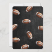 Bewerkbare voetbaluitnodiging kaart (Achterkant)