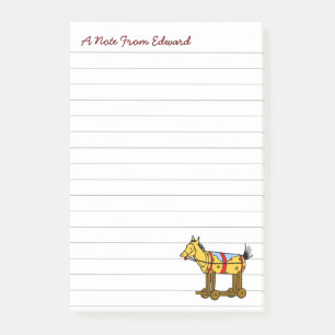 Bewerkbare Westerne Speelgoed Horse Stickies Post-it® Notes