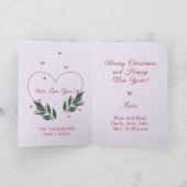 BEWERKBARE Winternachten Vintage Kerst Kaart (Binnen)