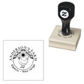 Bewerkbare Witchy Tarot Fresh Eggs Family Boerderi Rubberstempel (Gestempeld)