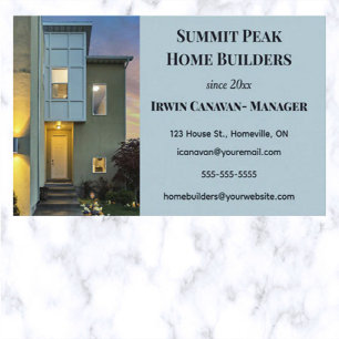 Bewerkbare woningbouwers visitekaartje