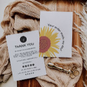 Bewerkbare zakelijke bedankkaart, bedankkaart