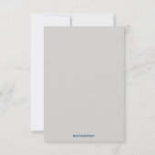 Bewerkbare zwart-witte bloemenkaart kaart (Achterkant)