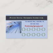 Bewerkbare zwemles Pass Kaart (Voorkant)