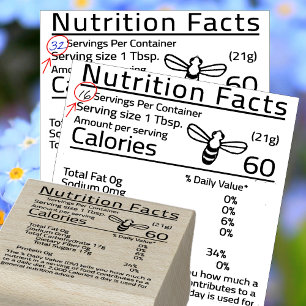 BEWERKEN BIJ HOME Honey Nutrition BLANCO SERVEREN  Rubberstempel