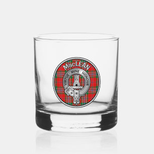 [BEWERKEN] Clan MacLean Crest & Tartan Whisky Glas
