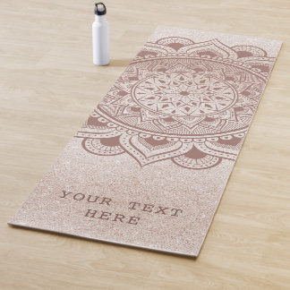 Bewerken met uw Roos Gold Mandala voor aangepaste  Yogamat
