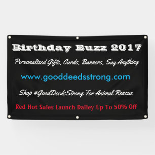 Bewerken op maat van uw bedrijf spandoek