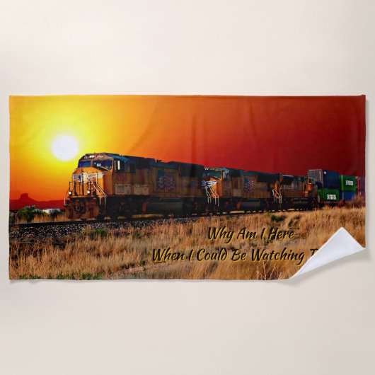 Bewerken Tekst Naam toevoegen Zonsondergang Diesel Strandlaken (Voorkant)