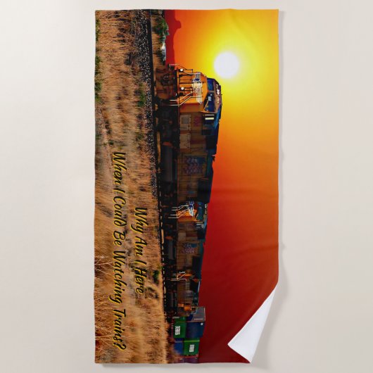 Bewerken Tekst Naam toevoegen Zonsondergang Diesel Strandlaken (Voorkant)