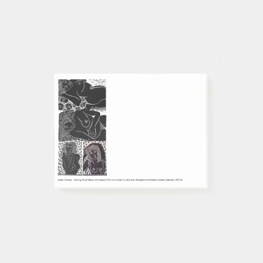 Bewerkingsproef 4 Houtsnede Prints Post-It Notitie Post-it® Notes (Voorkant)