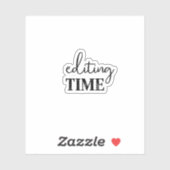 Bewerkingstijd, maker van inhoud sticker (Vel)