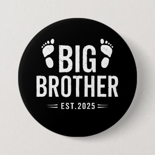 Bewerkt tot Big Brother Geschat 2025 Baby Aankondi Ronde Button 7,6 Cm