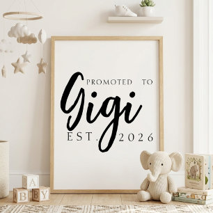 Bewerkt tot Gigi Minimaal Familie Muurkunst Poster