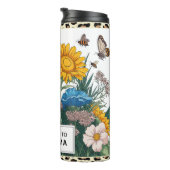 Bewerkt tot oma zonnebloem thermosbeker (Geroteerd rechts)
