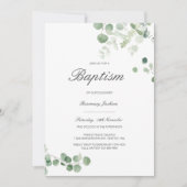 Bewerktbare Doop Uitnodiging, Aangepaste Doop Kaart (Voorkant)