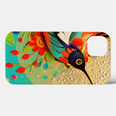 Bewerkte Kolibrie Case-Mate iPhone Case (Achterkant (horizontaal))