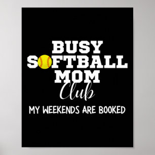 Bewerkte Softll Moeder Club Mijn Weekend Is Geboek Poster