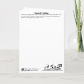 Bewicks Wren Carte de remerciements (Dos)