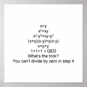Bewijs 1+1=1 poster