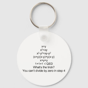 Bewijs 1+1=1 sleutelhanger