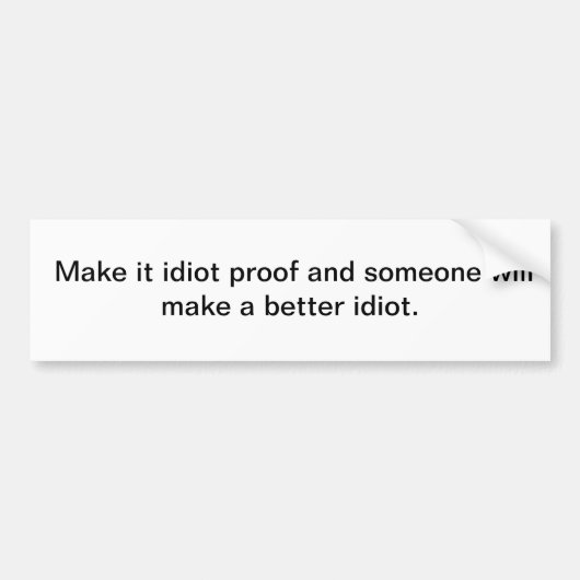 Bewijs Bumpersticker (Voorkant)