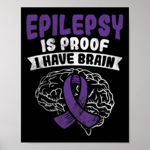 Bewijs dat ik hersenepilepsie bewustzijn heb poster