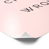 Bewijs hen Verkeerde Motivatie Citaat Blush Roze Foto Afdruk (Hoek)