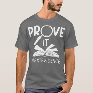 Bewijs IT-tekst Bewijsstukken eerste dag voor het  T-shirt