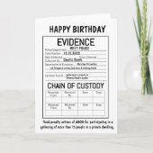 Bewijs kaart (Voorkant)