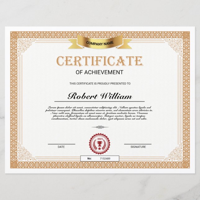 Bewijs van verkrijging (Voorkant)