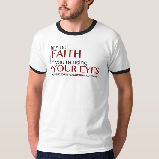 BEWIJSMATERIAAL NIET GEZIEN T-SHIRT (Voorkant)